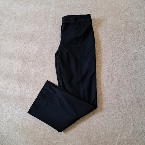 Ellen Tracy Wide Leg Pants Ladies 10 Black Dress Pant Classic Flat Front - Picture 9 of 9